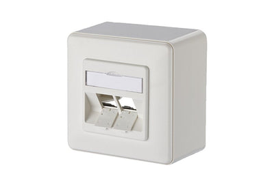 Metz Connect Keystone Roseta Ap 2 Port Unbepiezast Reinweiss — image 1