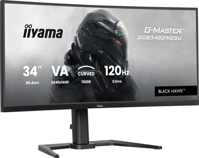Iiyama Monitor 34 GCB3482WQSU-B1 21:9 2x HDMI + DP + USB-C Curv — image 1