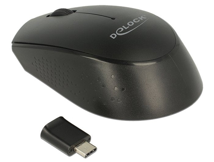 Delock Mini Mouse Optico USB Type-c Wireless 2,4GHZ