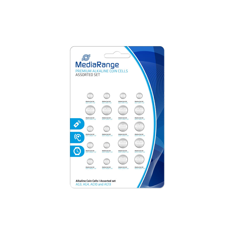 Mediarange MRBAT119 Pack Battery LR41/LR44/LR54/LR626 20 Pieces