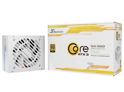 Seasonic Power Supply Core GX-850-V2-WHITE 850W, PC White 1X GPU High Power 12 Pines, 2X Pcie, Gestió — image 1