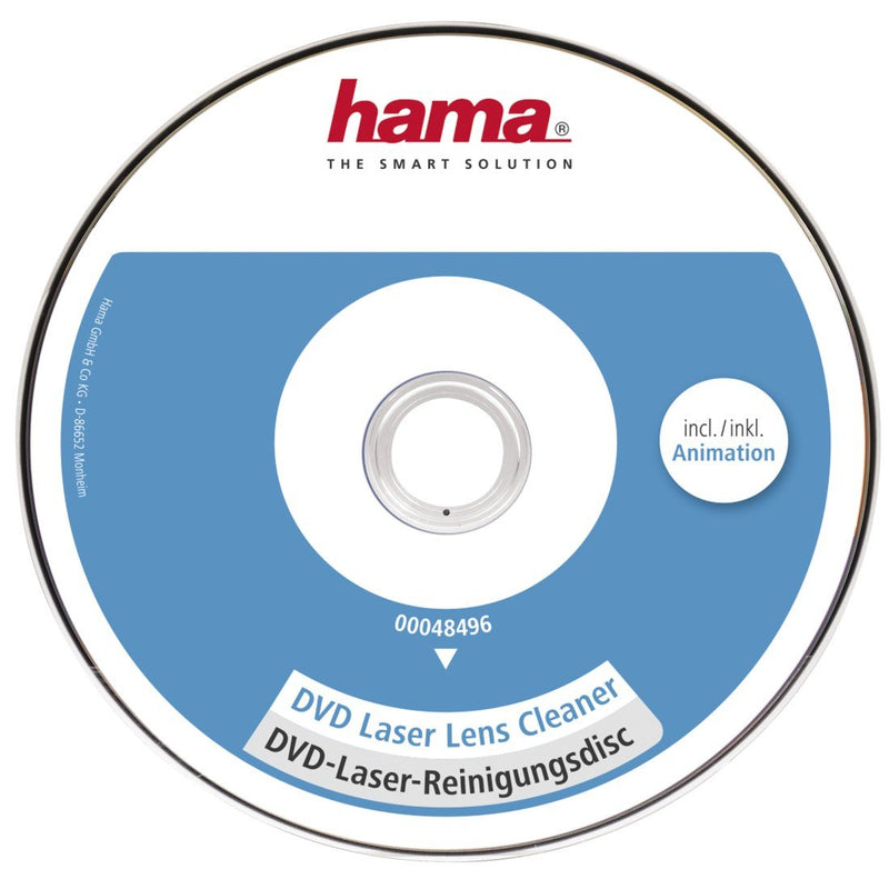 Hama Cd Limpiador Equipo Dvd - Micro Brushes - 8 Languages - Cleaning Seco - White And Blue