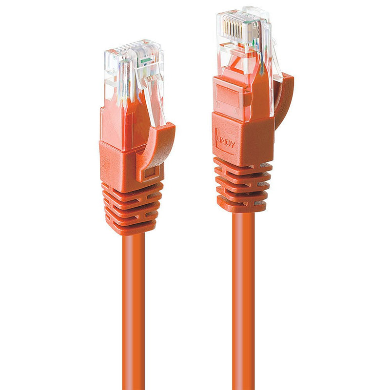 Lindy Network Cable CAT.6 U UTP Orange 0.50M
