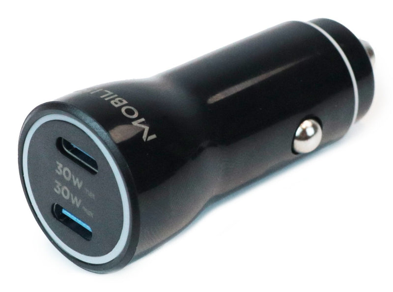 Mobilis Energia Charger 60W Car Charger 2 USB-C 1 USB-A Sb