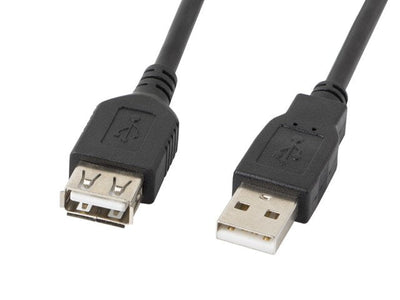 Lanberg Cable Alargador USB CA-USBE-10CC-0050-BK Connectors A-macho A-hembra Black 5 Metres — image 1