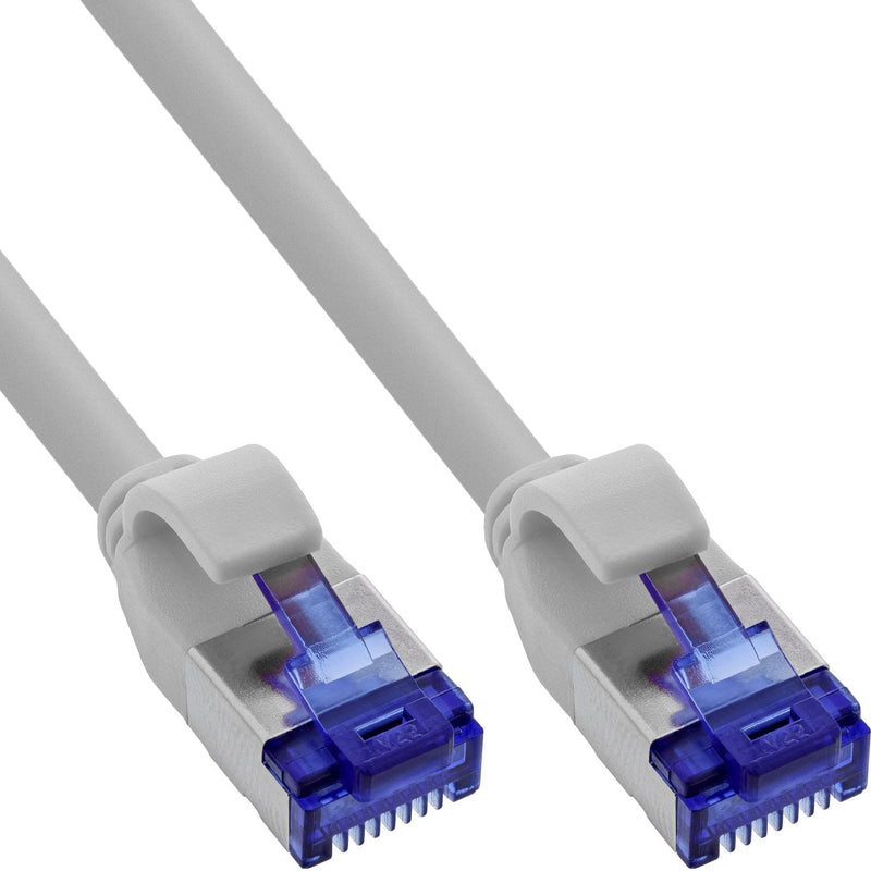 Inline® Network Cable Slim, CAT.6A, S/FTP, Tpe (lszh) Flexible, PoE, Grey 1M