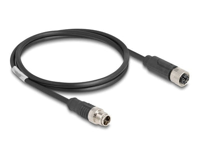 Delock 80860 Cable M12 Codificado X 8 Pin Male a Female Pvc 1M — image 1