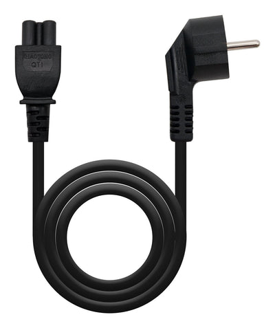 Nanocable Cable Power Trébol 10.22.0302-L200 Schuko Male C5 Female 2M Black — image 1