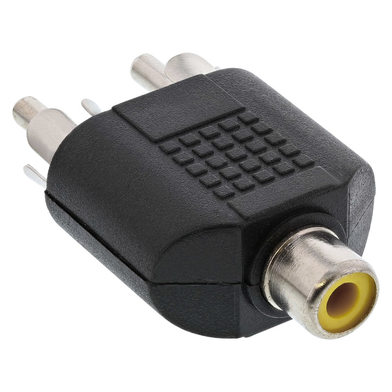 Inline Adapter Audio Rca Female a 2X Rca Male