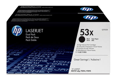 HP Genuine Toner 53X Black Pack 2 Units Q7553XD — image 1