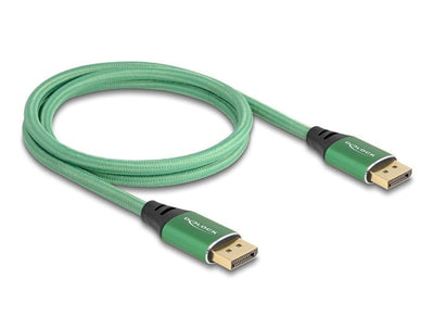 Delock 80629 Cable DisplayPort 16K 60 HZ 1M Metal Green — image 1