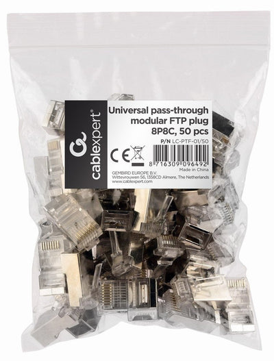 Gembird LC-PTF-01/50 Connectors FTP Modular 8P8C, 50 Pieces — image 1