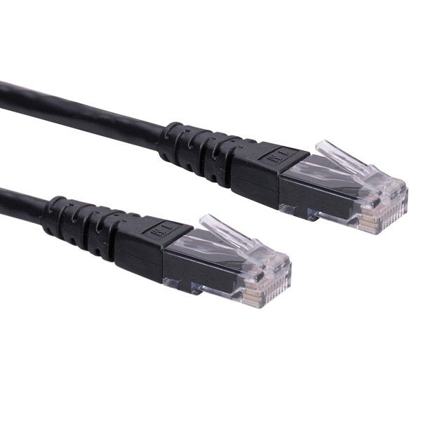 Roline Network Cable KAT.6 Class And UTP Black 1M