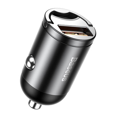 Baseus Mini Car Charger Tiny Star, Usb, Qc 3.0, 30W Grey — image 1