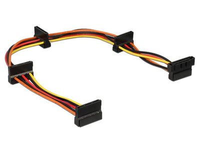 Delock Cable Power Netz-splitter SATA 40CM Multicolour — image 1