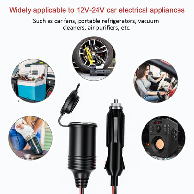 USB Power Extension Cable 4 M Car USB Cigarette Lighter