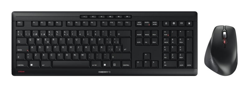 Cherry JD-8550ES-2 Keyboard Mouse Included Home Office RF Wireless QWERTY Spanish Black