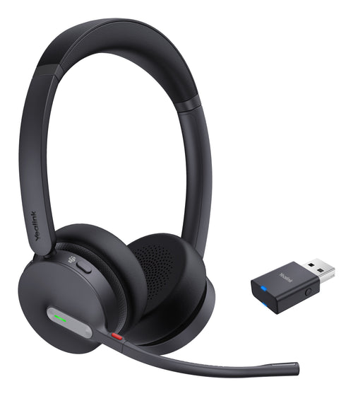 Yealink Headphones WH64 Hybrid Dual Teams Wireless Diadema Microusb Bluetooth Black — image 1