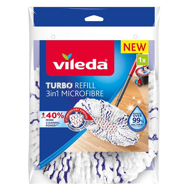 Vileda Inserto Mopa Microfibra Turbo 3EN1