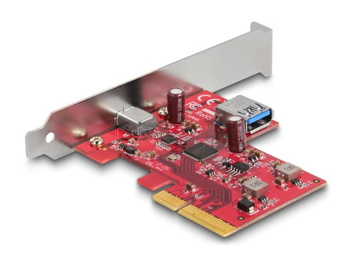 Delock 90158 Cards Pci Express X4 a 1 X External USB 10Gbps USB Type-c™ Female + 1 X Internal USB 10Gbps Tipo- — image 1
