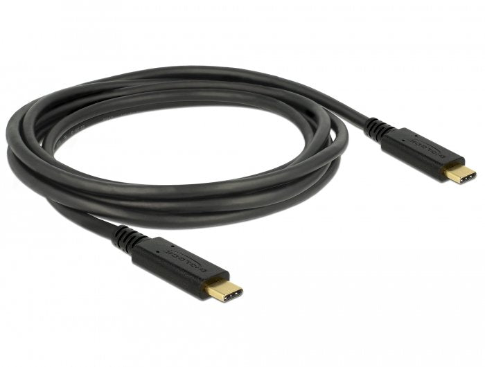 Delock USB Cable 3.1 Gen 1 USB Type-c St. USB Type-c St. E-marker 2M Black