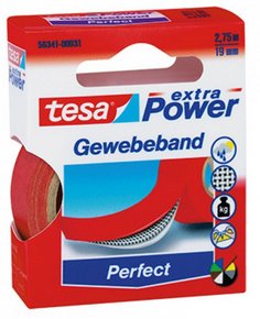 Tesa Tape Fabric Extra Power Perfect 2,75M 19MM Red — image 1
