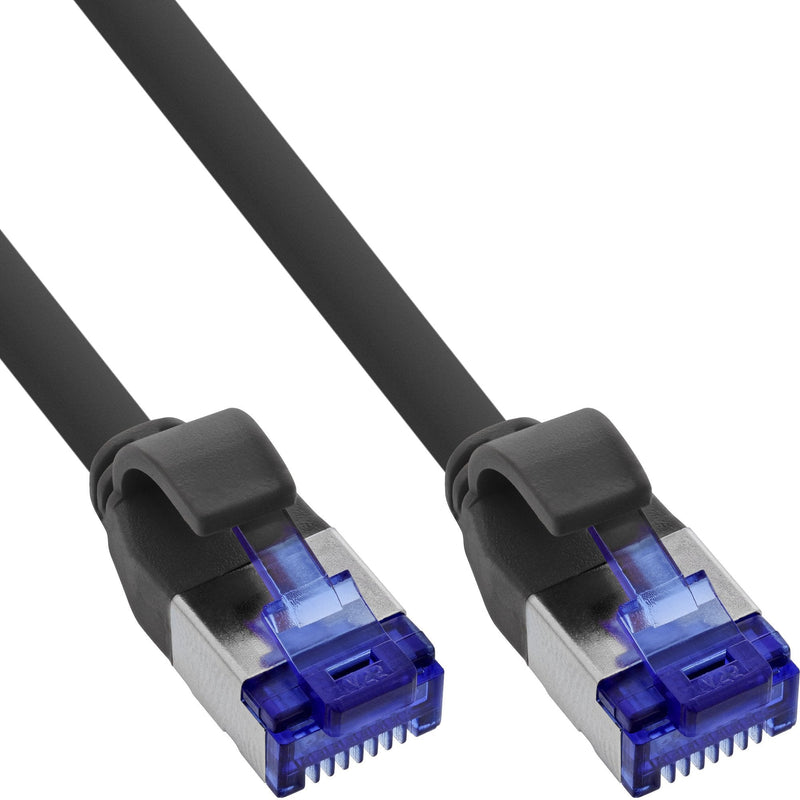 Inline® Network Cable Slim, CAT.6A, S/FTP, Tpe (lszh) Flexible, PoE, Black, 30M