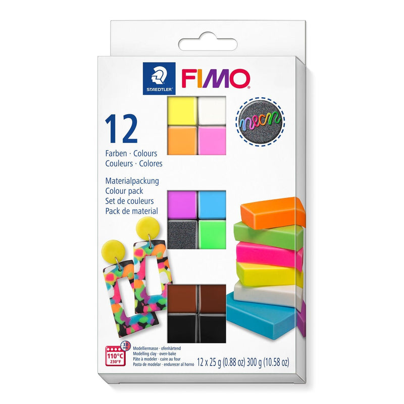 Staedtler 8013 C12-3 Fimo Effect Colour Pack - Arcilla Polimérica Modelar Secado Horno