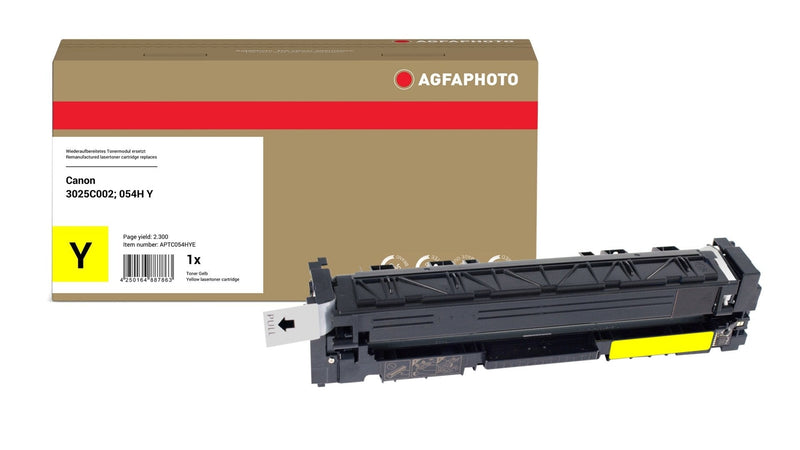 Agfaphoto Replacement For Toner APTC054HYE. Canon 3025C002