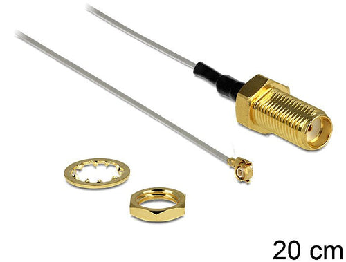 Delock Cable Antenna Sma Female Am Einbau Mhf Ii /U.fl-lp — image 1