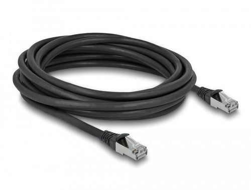 Delock RJ45 Network Cable CAT.6A S/FTP Pur Outdoor 5M Black — image 1