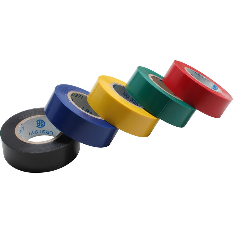Inline Paquete 5 Cintas Aislantes 18MM X 9M, Varios Colours