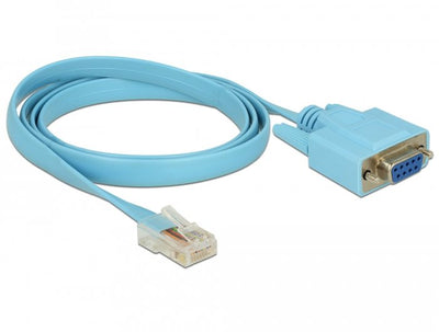 Delock Adapter RS-232 DB9 Female 1 X Serie RS-232 RJ45 Male 1M — image 1