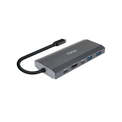 TooQ Docking USB Type-c TQE-2241G Slot SSD M.2 1x HDMI 2x USB 1x USB Type-c 1XLECTOR Cards 1x USB Type-c Pd — image 1