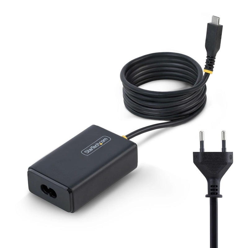StarTech.com Adapter Power USB-C With USB Cable -c 1 5M Connector Ca 110-240V 65 Watts Europa Black