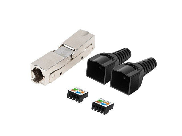 Lanberg Connector Adapter 2x RJ45 CAT.6 FTP Plug 8P8C Tool-less