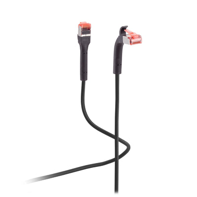Flexline Network Cable U/FTP CAT.6A With Biegbaren Mecker Black 0,25M — image 1