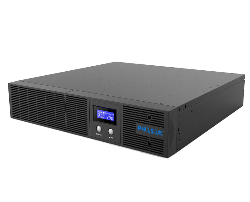 Phasak UPS Line Interactive Protekt Rack 2160VA-1400W 4 Salidas Formato Rack