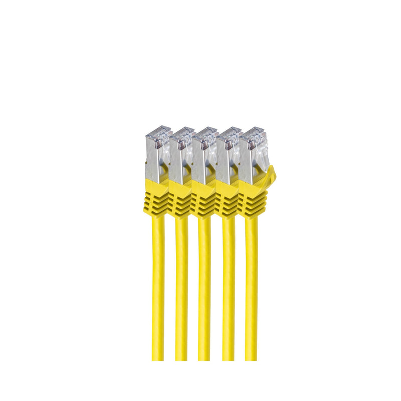 Shiverpeaks RJ45 Network Cable S FTP, CAT.7 VE5, 0,5M Yellow