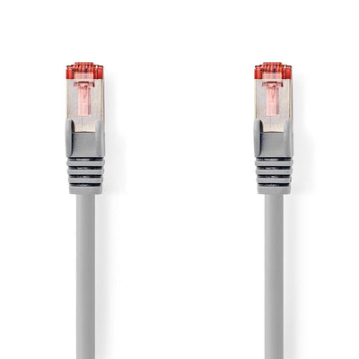 Nedis CAT.6 Cable RJ45 Connector Male RJ45 Connector Male S/FTP 5.0M Round Pvc Grey Colgador — image 1