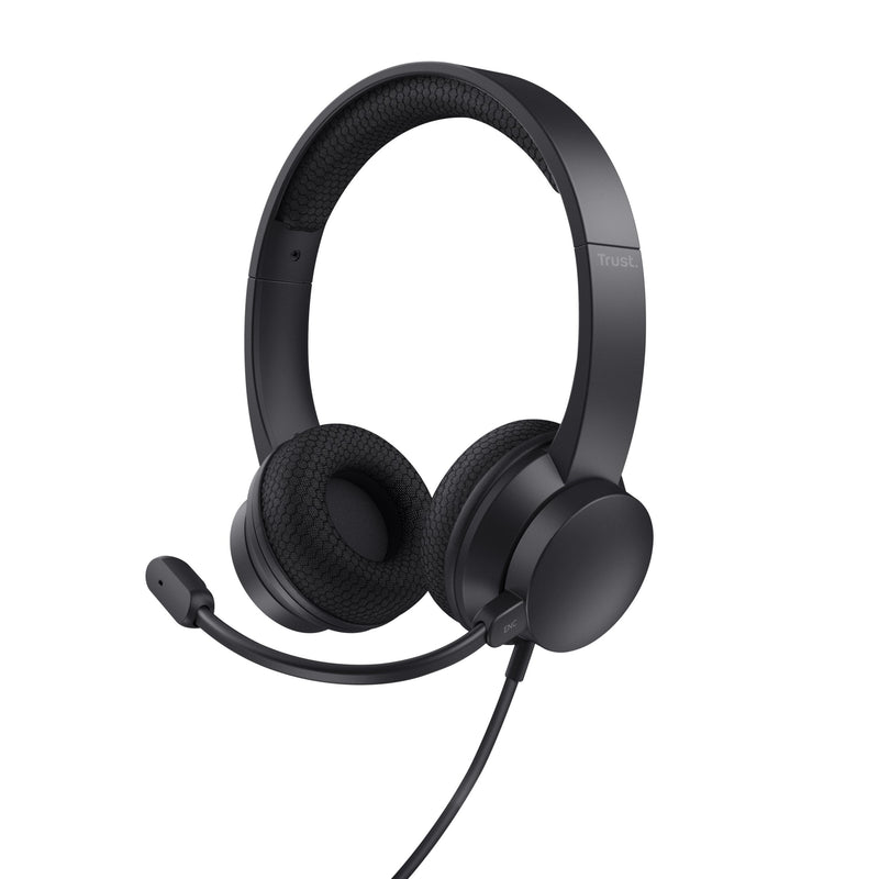 Trust Headphones Ayda With Microphone USB Black