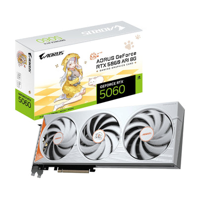Gigabyte Graphics Card GeForce Rtx 5060 Aorus Ari 8GB GDDR7 Reflex 2 Rtx Ai DLSS4.5 — image 1