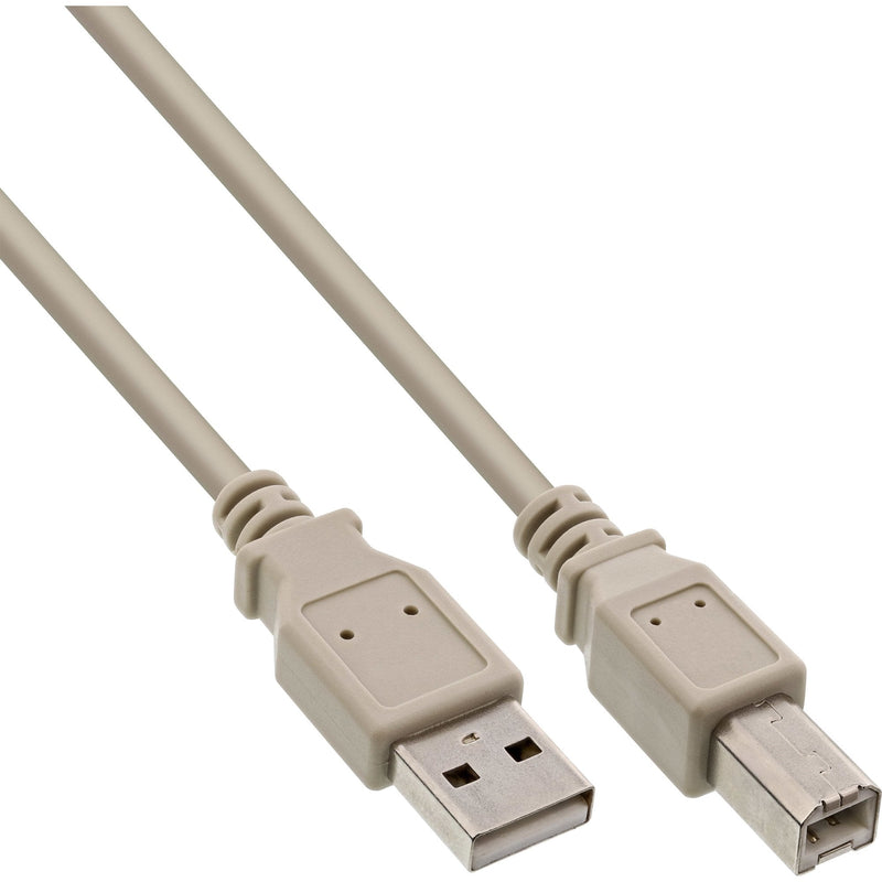 Inline USB 2.0 Cable Type a Male a Type B Male Beige 7M