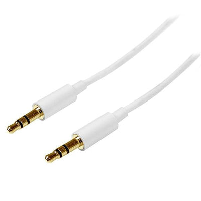 StarTech Cable Audio Stereo JACK3,5MM M/M 1M White MU1MMMSWH — image 1