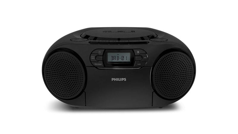Philips TAZ2500 Reproductor Cd Laptop And Reproductor Casete, Radio Dab+/Fm, Bluetooth 6.0, Playback Usb, Inpu