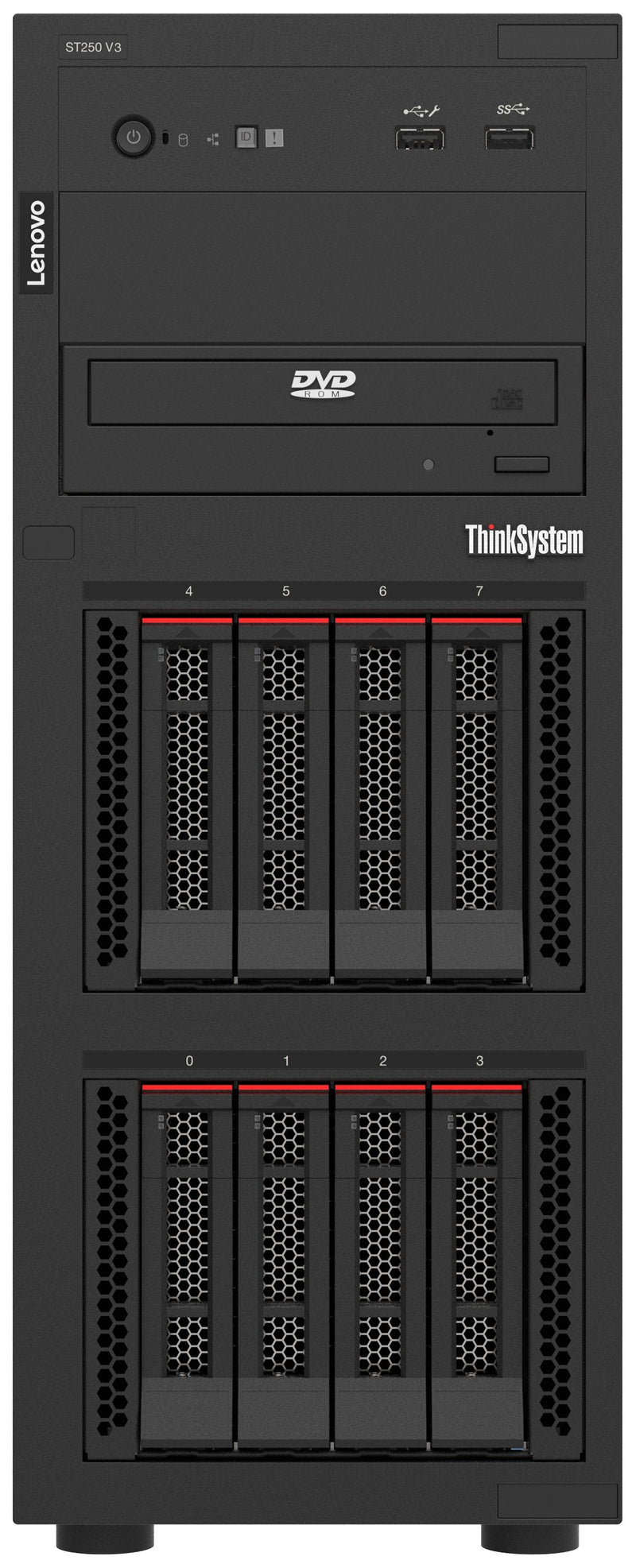 Lenovo Server Isg Thinksystem ST250 V3 1XINTEL Xeon 6315P 4C 2.8GHZ 55W 1X16GB 1RX8 Sw Rd 1X800W