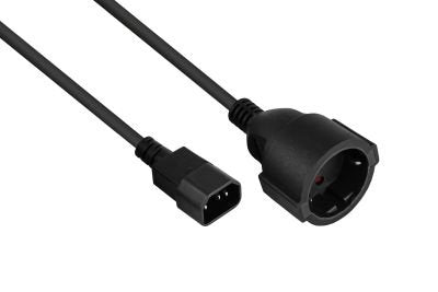 Kabelmeister Cable Power C14 An Contact Protección-buchseschw. 1M — image 1