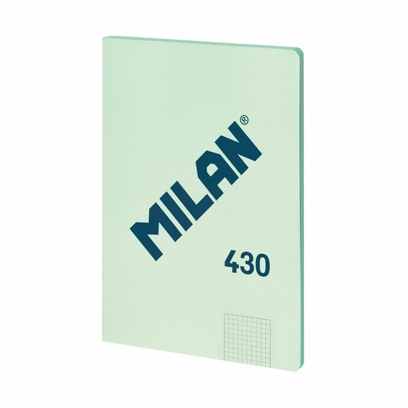 Milan Libreta Encolada Formato A4 Cuadricula 5X5MM - 48 Hojas 95 Gr/M2 - Microperforado - Cover Blanda - Colou