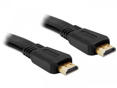 Delock HDMI Cable Flat With Ethernet M/M 2M 4K, 120 HZ — image 1