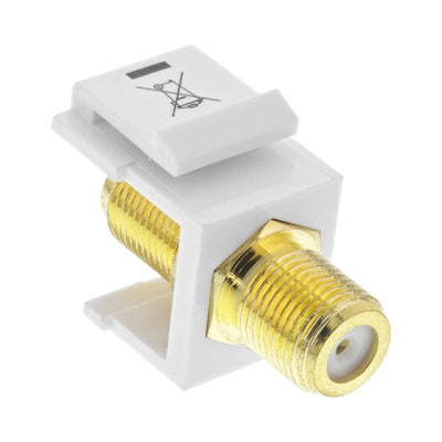 Adapter Keystone Cable Satélite, 2X Connectors F, White — image 1